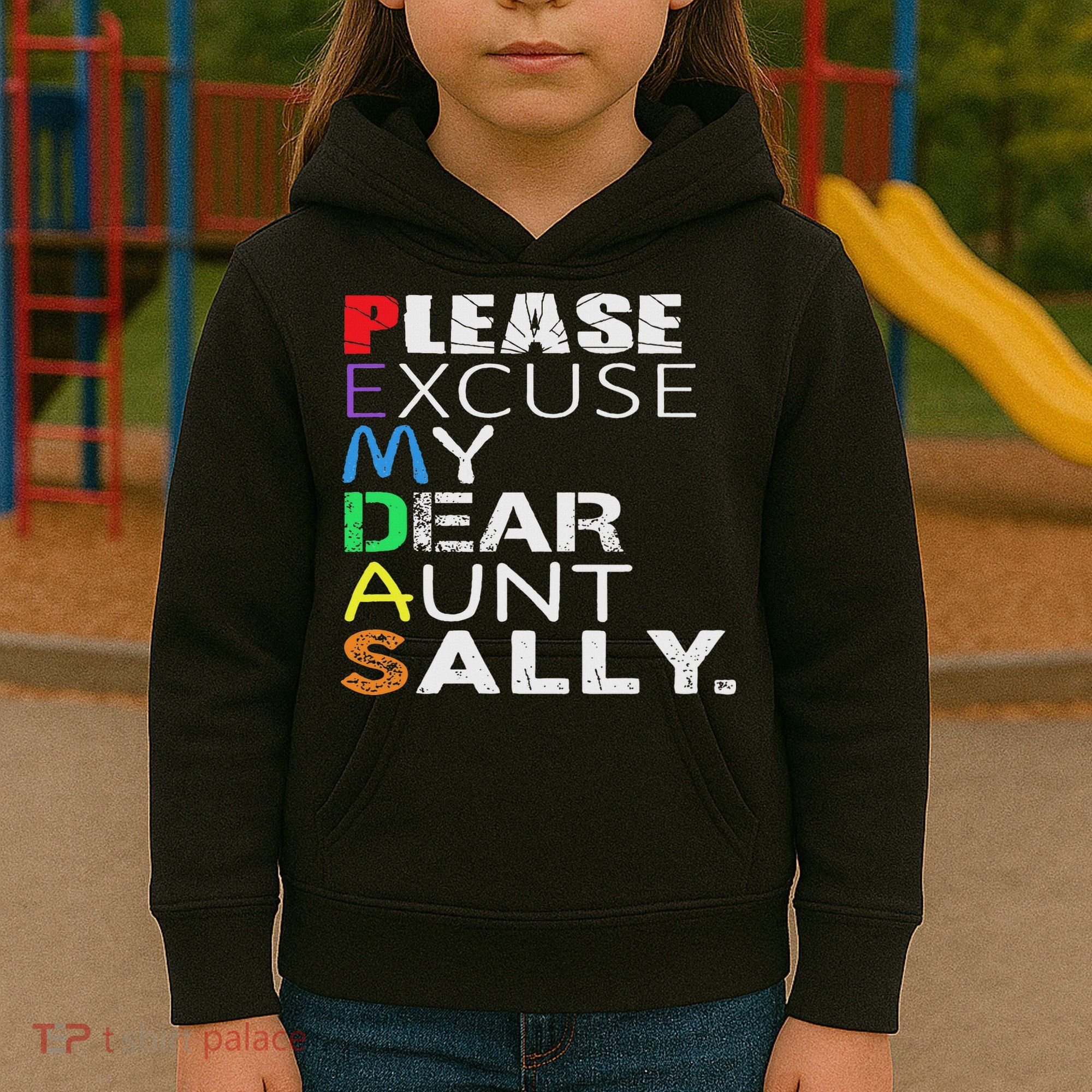 Pemdas Math Please Excuse My Dear Aunt Sally Kids Hoodie