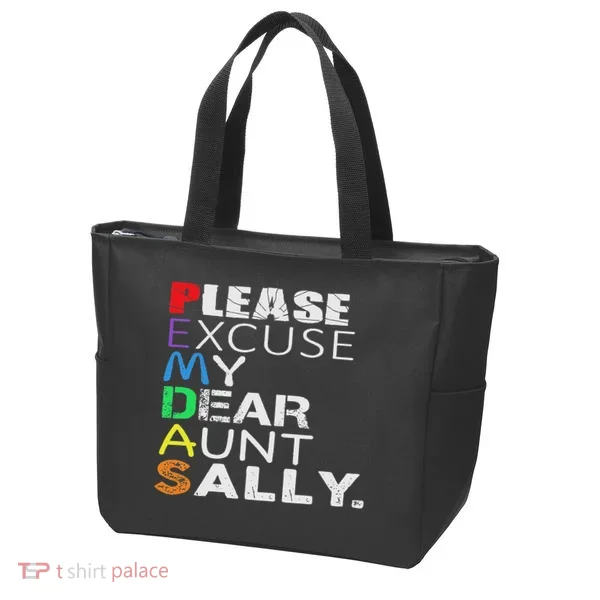 Pemdas Math Please Excuse My Dear Aunt Sally Tote Bag