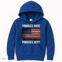 Promises Made Promises Kept 2025 Trump Kids Hoodie thumb 0