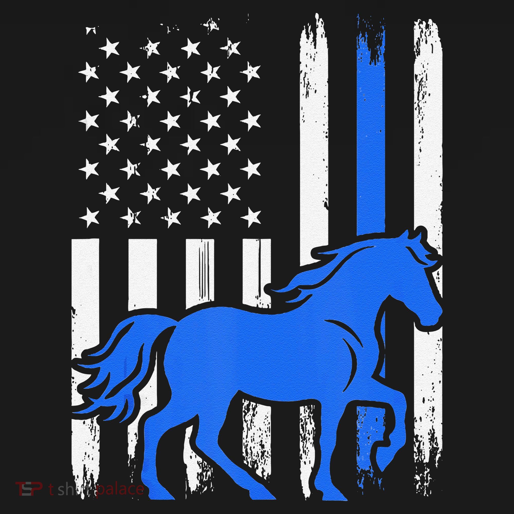 Police Mounted Patrol Horse American Flag Law Enforcement Gift Visor