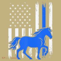 Police Mounted Patrol Horse American Flag Law Enforcement Gift Mousepad thumb 1