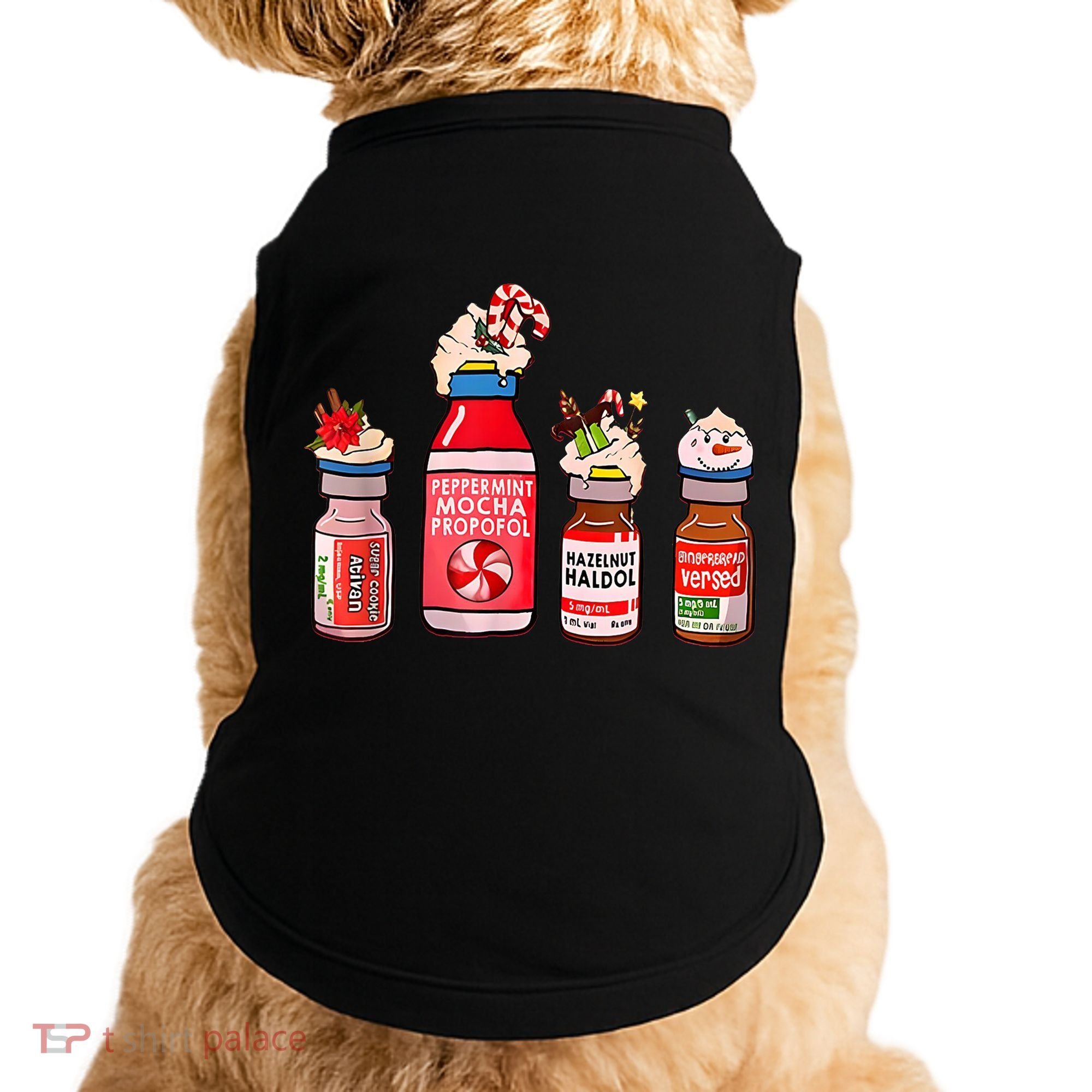 Peppermint Mocha Propofol Nurse Rn Christmas Doggie Tank