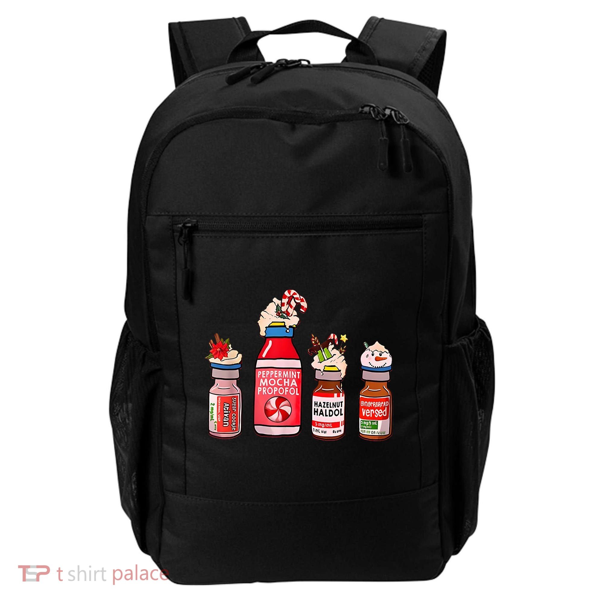 Peppermint Mocha Propofol Nurse Rn Christmas Backpack