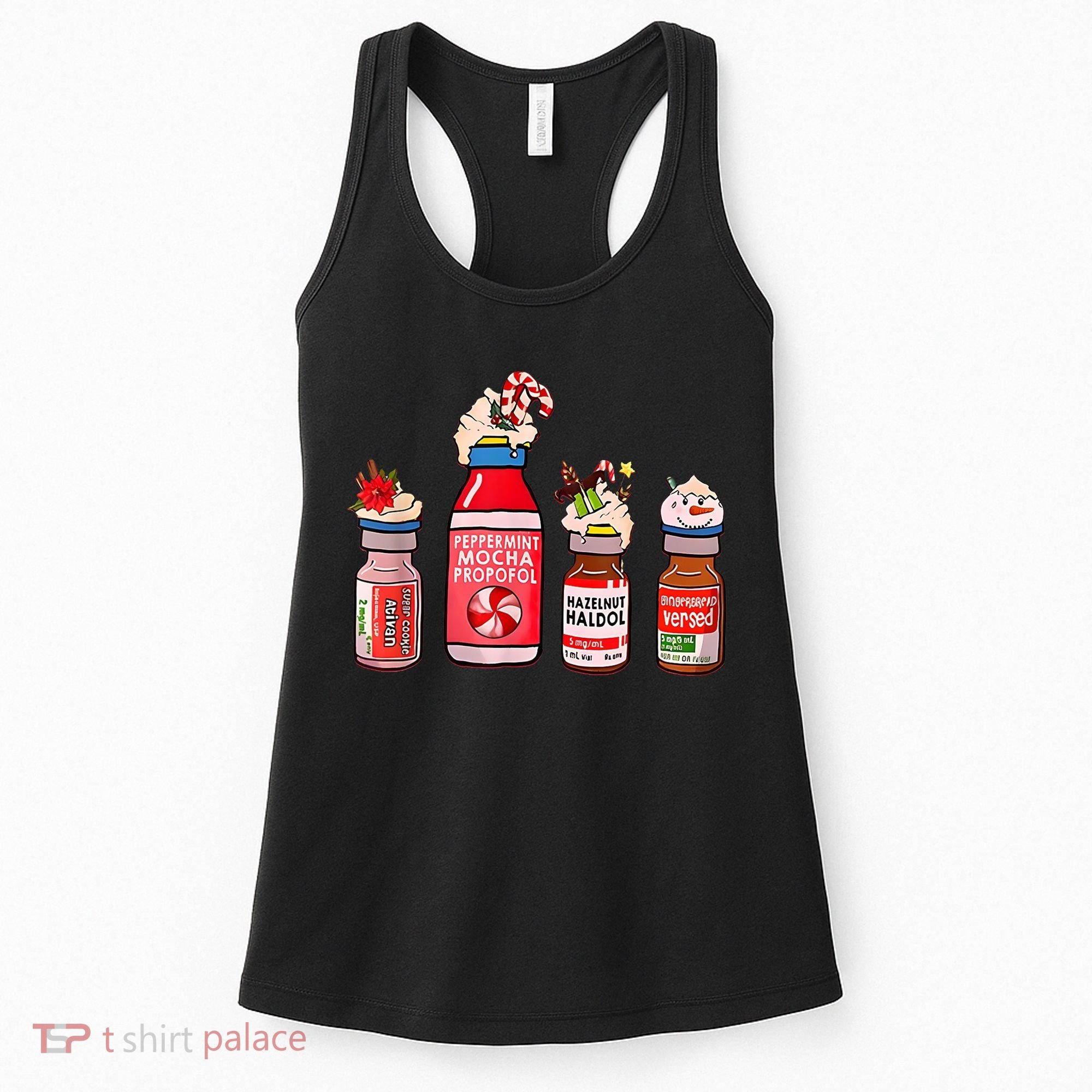 Peppermint Mocha Propofol Nurse Rn Christmas Women's Tank Top