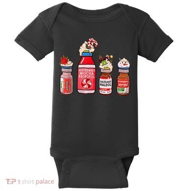 Peppermint Mocha Propofol Nurse Rn Christmas Baby Bodysuit