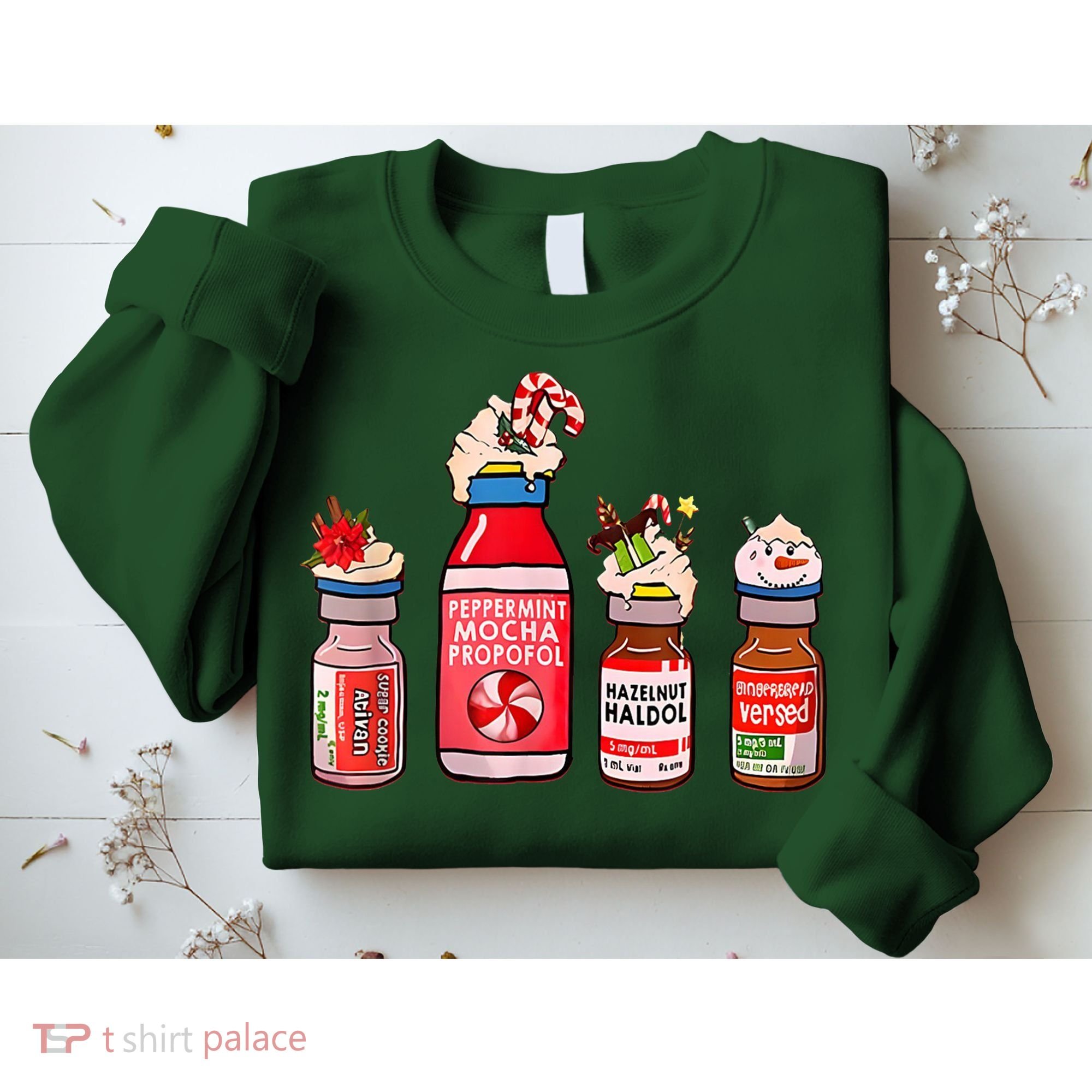 Peppermint Mocha Propofol Nurse Rn Christmas Sweatshirt