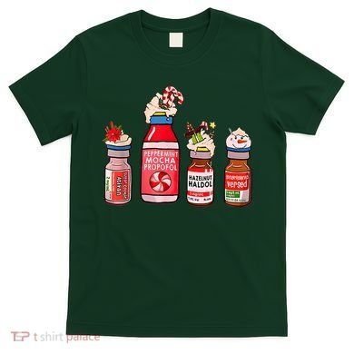 Peppermint Mocha Propofol Nurse Rn Christmas T-Shirt