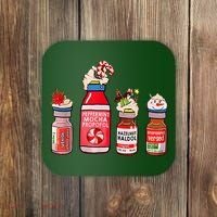 Peppermint Mocha Propofol Nurse Rn Christmas Coaster thumb 0