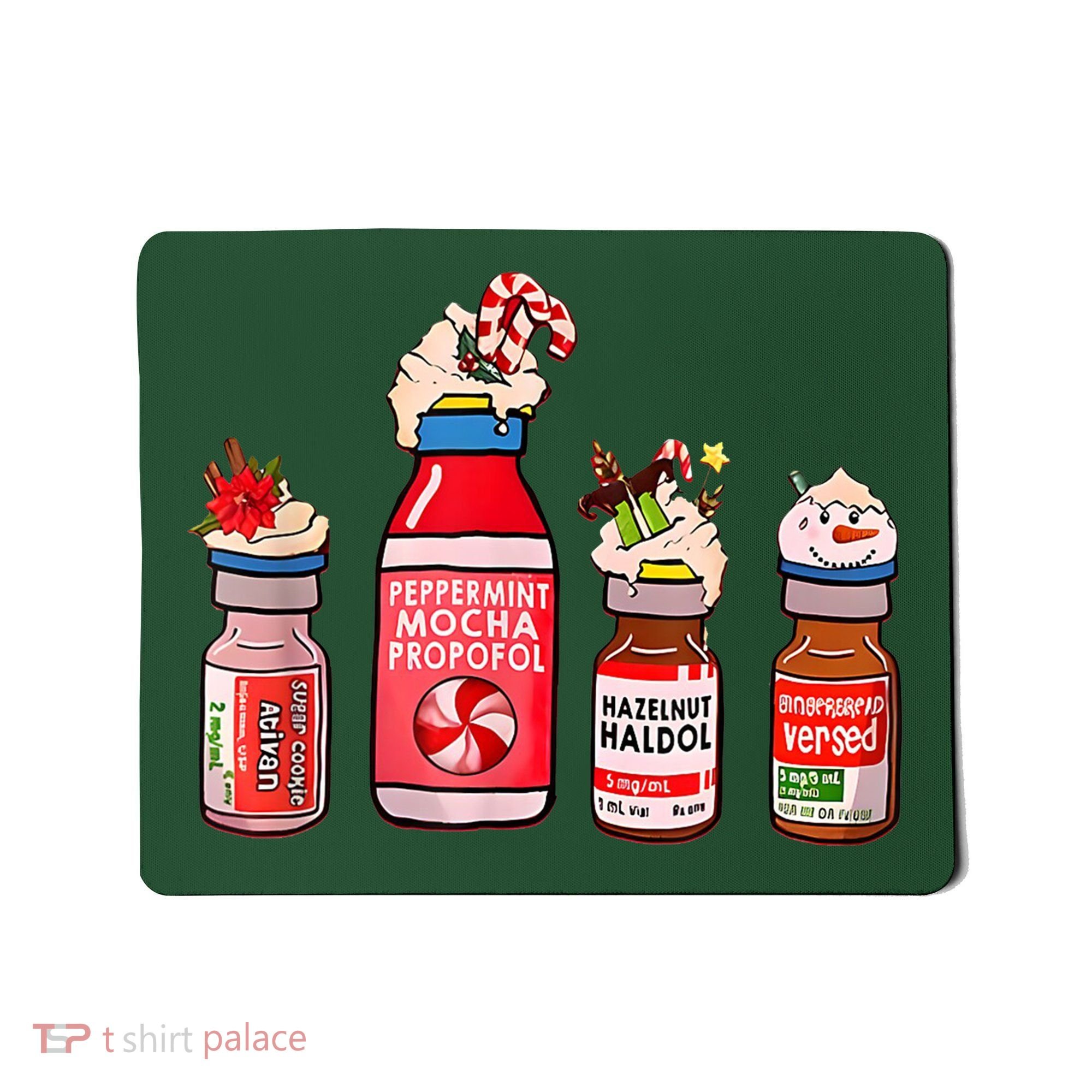 Peppermint Mocha Propofol Nurse Rn Christmas Mousepad