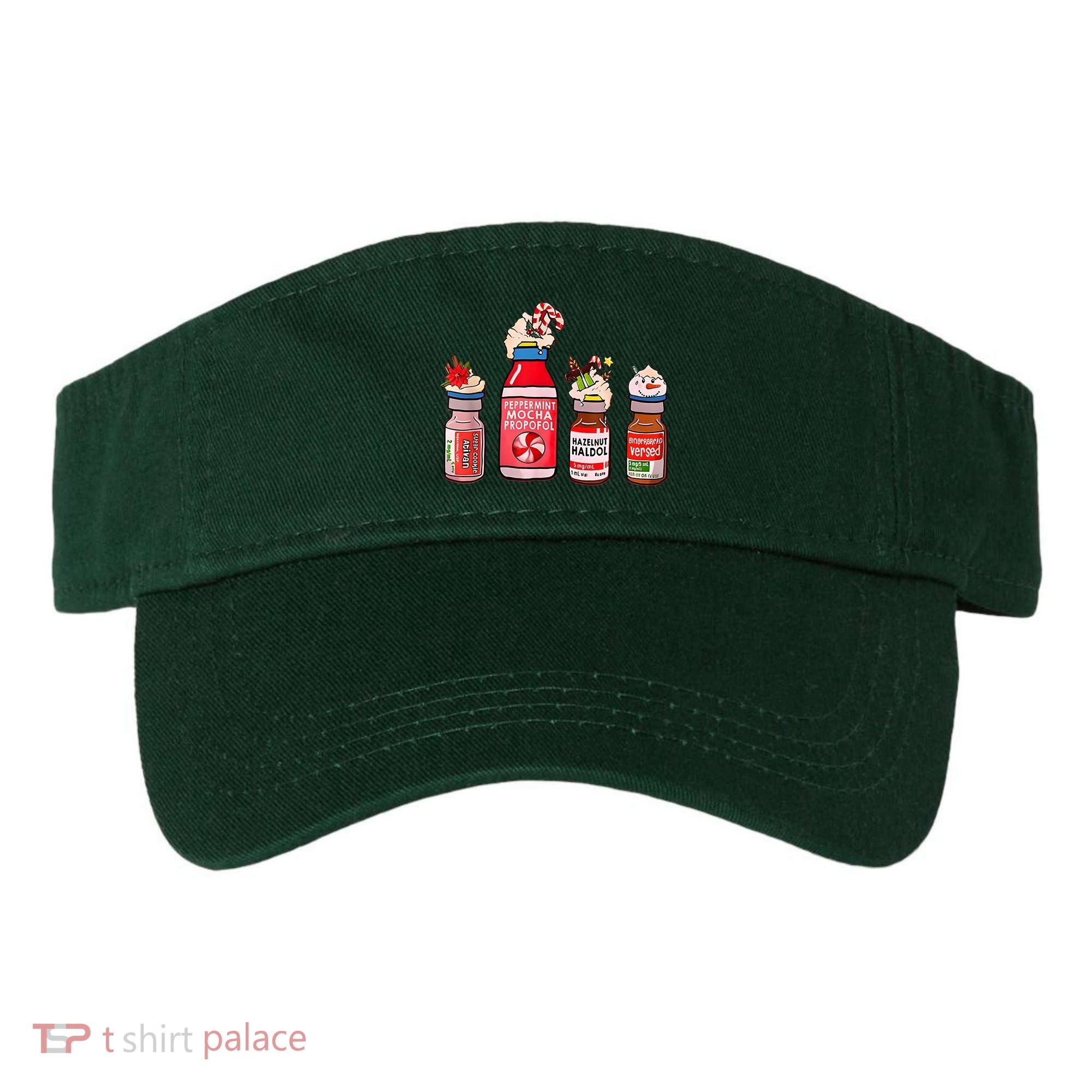 Peppermint Mocha Propofol Nurse Rn Christmas Visor