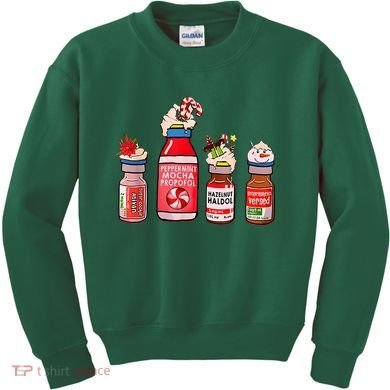 Peppermint Mocha Propofol Nurse Rn Christmas Kids Sweatshirt