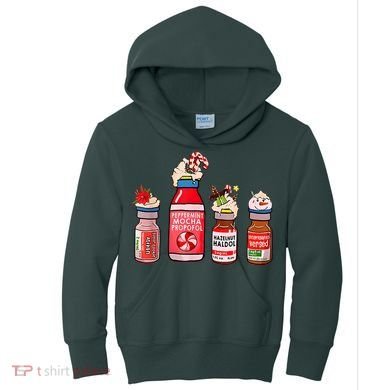 Peppermint Mocha Propofol Nurse Rn Christmas Kids Hoodie