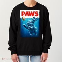 Paws Movie Poster Egg Easter Bunny Women's Sweatshirt thumb 0
