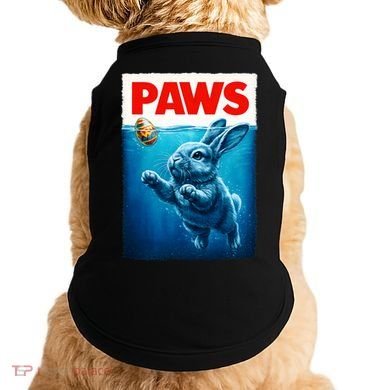 Paws Movie Poster Egg Easter Bunny Doggie Tank