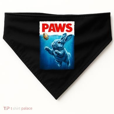 Paws Movie Poster Egg Easter Bunny USA-Made Doggie Bandana