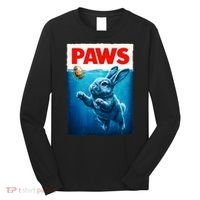 Paws Movie Poster Egg Easter Bunny Long Sleeve Shirt thumb 0
