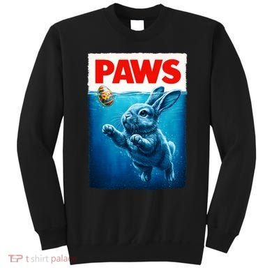 Paws Movie Poster Egg Easter Bunny Sweatshirt