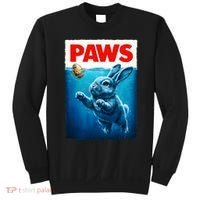 Paws Movie Poster Egg Easter Bunny Sweatshirt thumb 0