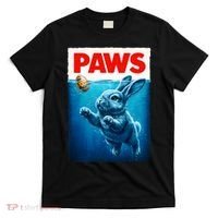 Paws Movie Poster Egg Easter Bunny T-Shirt thumb 0