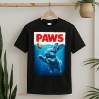 Paws Movie Poster Egg Easter Bunny T-Shirt thumb 2
