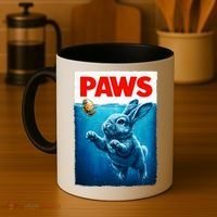 Paws Movie Poster Egg Easter Bunny Coffee Mug thumb 4