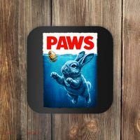 Paws Movie Poster Egg Easter Bunny Coaster thumb 0