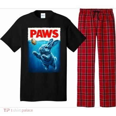 Paws Movie Poster Egg Easter Bunny Pajama Set