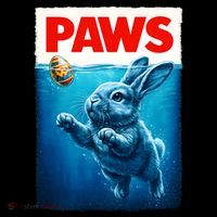 Paws Movie Poster Egg Easter Bunny Polo thumb 3