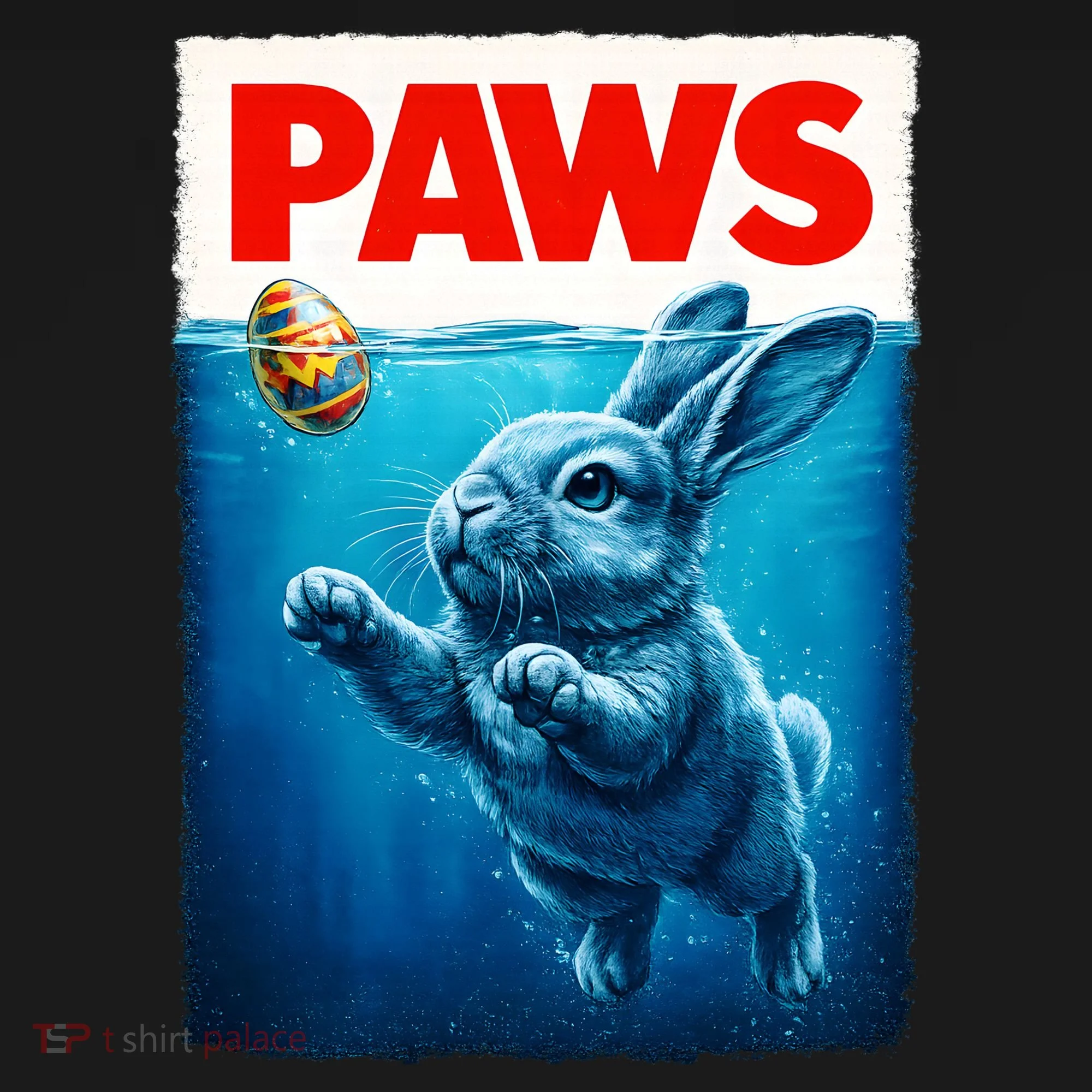 Paws Movie Poster Egg Easter Bunny Women's Hoodie
