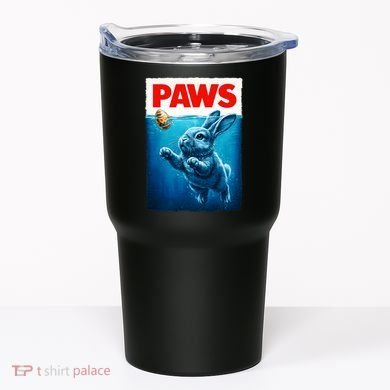 Paws Movie Poster Egg Easter Bunny Tumbler
