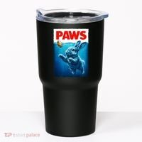 Paws Movie Poster Egg Easter Bunny Tumbler thumb 0