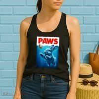 Paws Movie Poster Egg Easter Bunny Women's Tank Top thumb 2