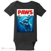 Paws Movie Poster Egg Easter Bunny Baby Bodysuit thumb 0