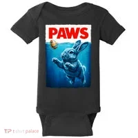 Paws Movie Poster Egg Easter Bunny Baby Bodysuit thumb 0