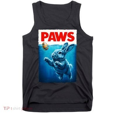 Paws Movie Poster Egg Easter Bunny Tank Top