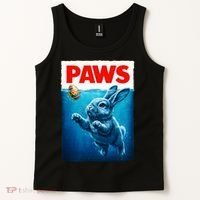 Paws Movie Poster Egg Easter Bunny Tank Top thumb 2