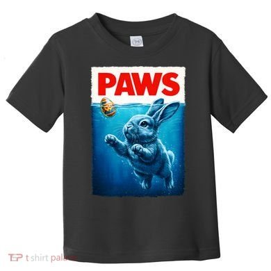 Paws Movie Poster Egg Easter Bunny Toddler T-Shirt