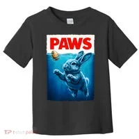 Paws Movie Poster Egg Easter Bunny Toddler T-Shirt thumb 0