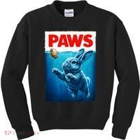 Paws Movie Poster Egg Easter Bunny Kids Sweatshirt thumb 0