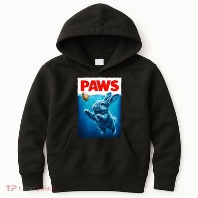 Paws Movie Poster Egg Easter Bunny Kids Hoodie