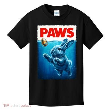 Paws Movie Poster Egg Easter Bunny Kids T-Shirt