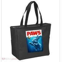 Paws Movie Poster Egg Easter Bunny Tote Bag thumb 2