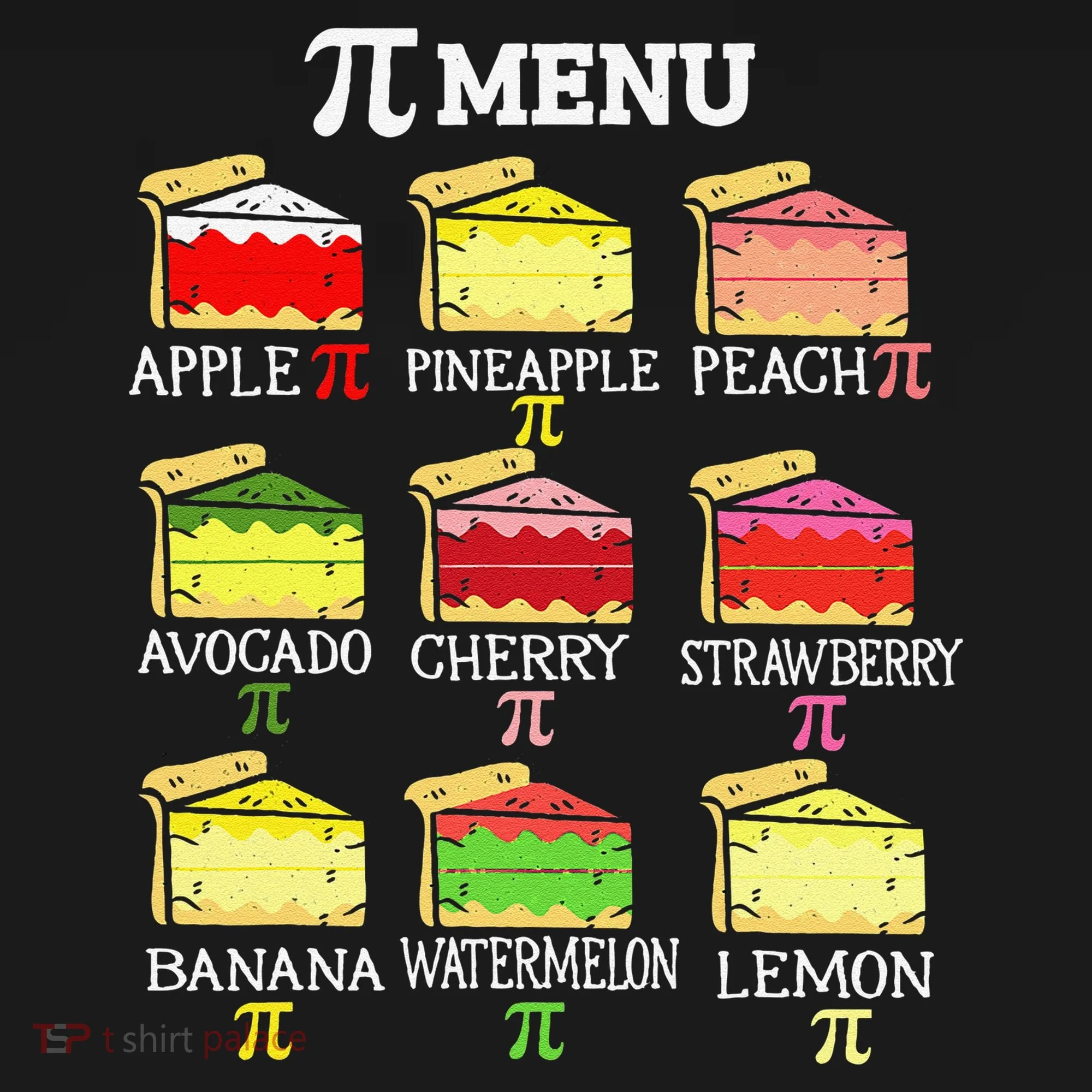 Pi Menu Pi Day 3 Backpack