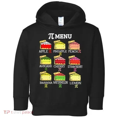 Pi Menu Pi Day 3 Toddler Hoodie