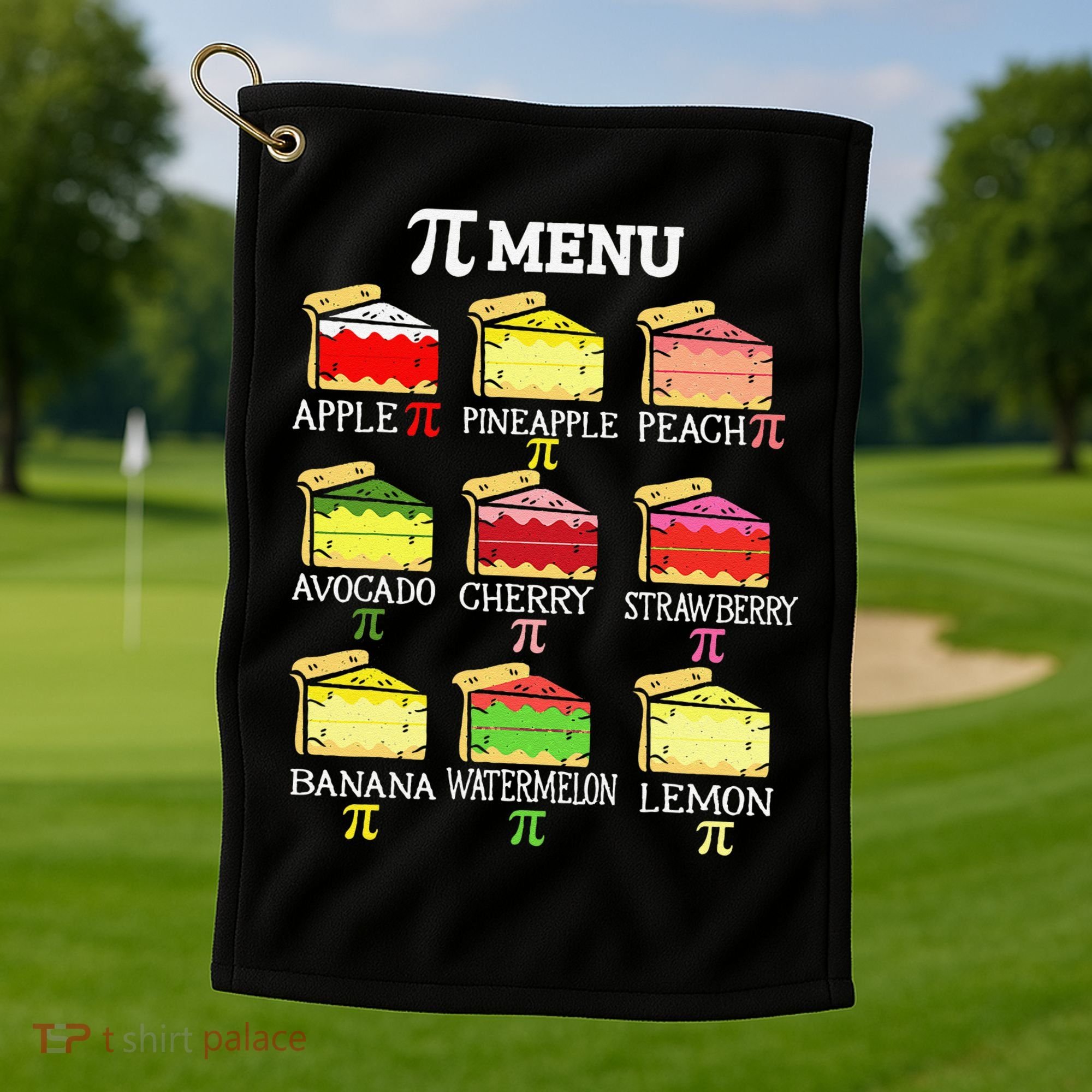 Pi Menu Pi Day 3 Golf Towel