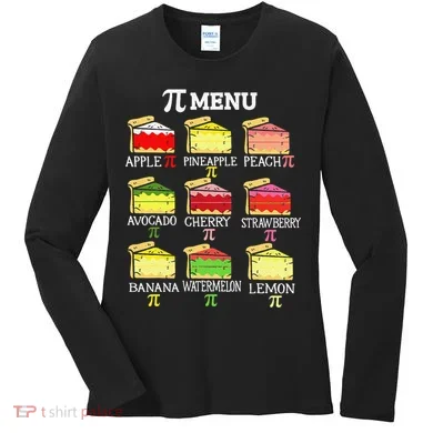 Pi Menu Pi Day 3 Women's Long Sleeve Shirt