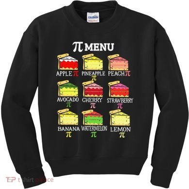 Pi Menu Pi Day 3 Kids Sweatshirt