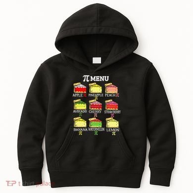 Pi Menu Pi Day 3 Kids Hoodie