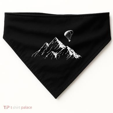 Paraglider Mountains Parachute Paragliding Lover Fun USA-Made Doggie Bandana
