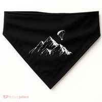 Paraglider Mountains Parachute Paragliding Lover Fun USA-Made Doggie Bandana thumb 0
